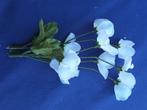 staaf met 3 witte bloemen stof plastic staaf, Hobby en Vrije tijd, Ophalen of Verzenden, Nieuw