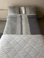 Boxspring met dekbed + kussens 120x200, Huis en Inrichting, Slaapkamer | Boxsprings, Ophalen, Zwart, Zo goed als nieuw, Twijfelaar