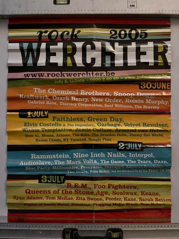 ROCK WERCHTER 2005 AFFICHE beschikbaar voor biedingen