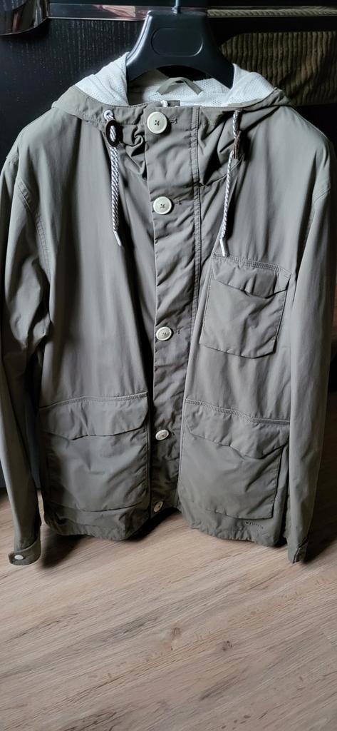 Heren zomer/regen jas met kap., Kleding | Heren, Jassen | Zomer, Zo goed als nieuw, Maat 52/54 (L), Ophalen of Verzenden