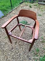 6 Monti notenhouten fauteuils (zonder zitting), Huis en Inrichting, Fauteuils, Ophalen, Intemporel, Minder dan 75 cm, Zo goed als nieuw