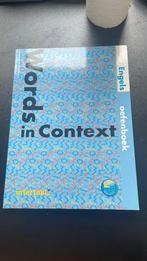 Words in Context oefenboek, Boeken, Engels, Verzenden, Nieuw, Intertaal