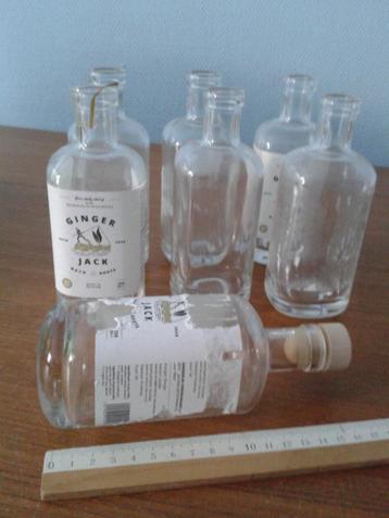lege flessen Gin : 7x kleine en 3x grote beschikbaar voor biedingen