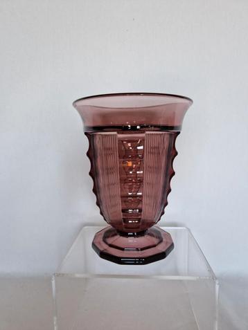 Val Saint Lambert Vase modèle Picardie couleur violet, Enlèvement ou Envoi