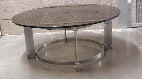 Space Age salontafel Vintage salontafel uit het ruimtetijdpe, Huis en Inrichting, Tafels | Salontafels, Zo goed als nieuw, Glas