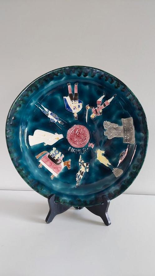 Prachtig wandbord van Van de Capelle Namur - 32,5 cm, Antiquités & Art, Antiquités | Assiettes décoratives & Carrelages, Enlèvement ou Envoi