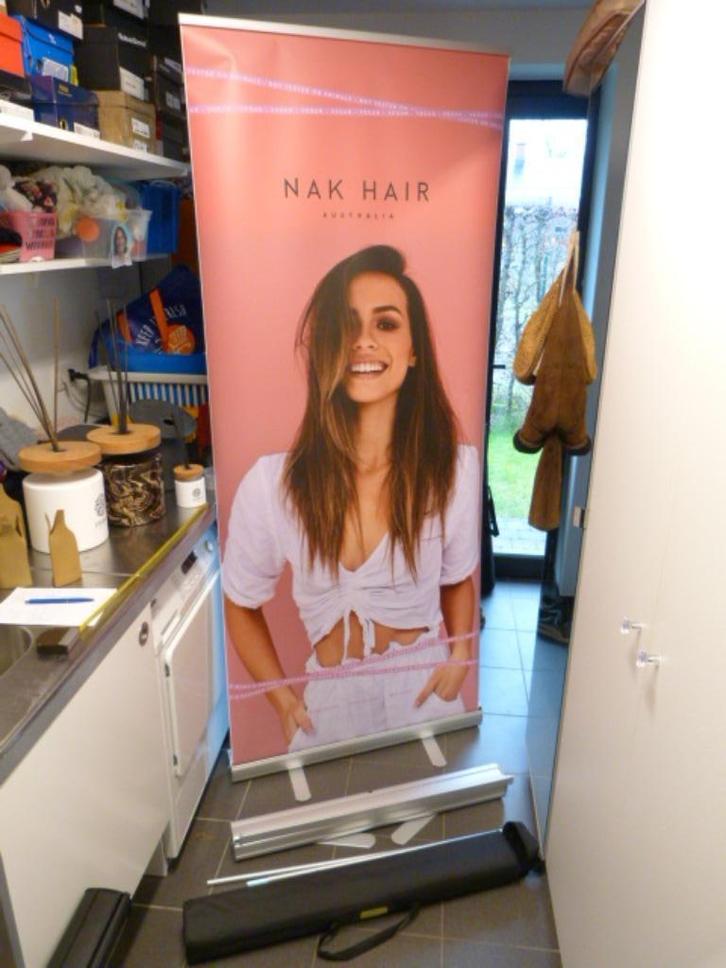 Roll-up banners + EVOWALL - meerdere soorten en aantallen, Diversen, Vlaggen en Wimpels, Zo goed als nieuw, Ophalen