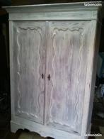 Tres belle armoire ancienne, ceruse blanc., Ophalen