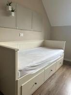 HEMNES Bedbank met 3 lades, wit, 80x200 cm, Huis en Inrichting, Slaapkamer | Bedden, Ophalen, Gebruikt, Eenpersoons, Landelijk