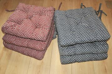 Ikea lot de 6 coussins de chaise épais 40x40x7cm Neufs jamai