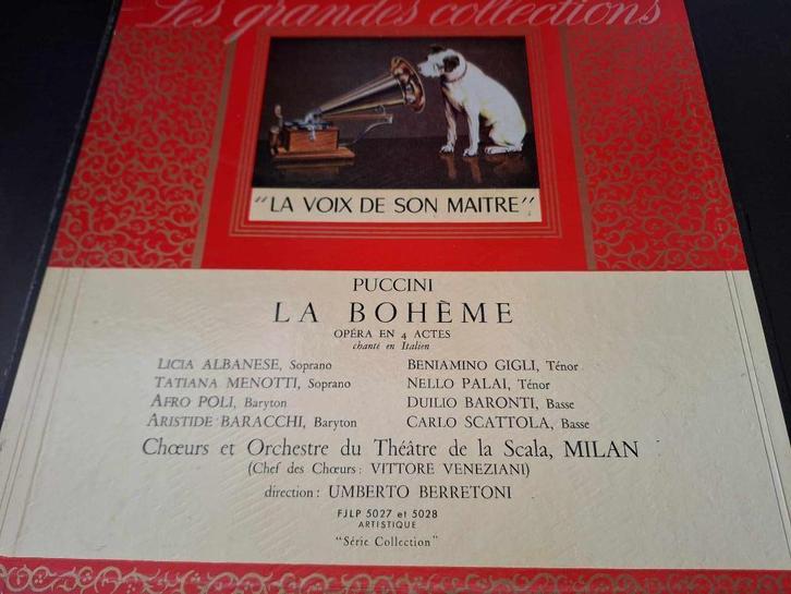 Puccini / Berretoni - La Bohème - Opera In Four Acts Box 2Lp, Cd's en Dvd's, Vinyl | Klassiek, Gebruikt, Classicisme, Opera of Operette