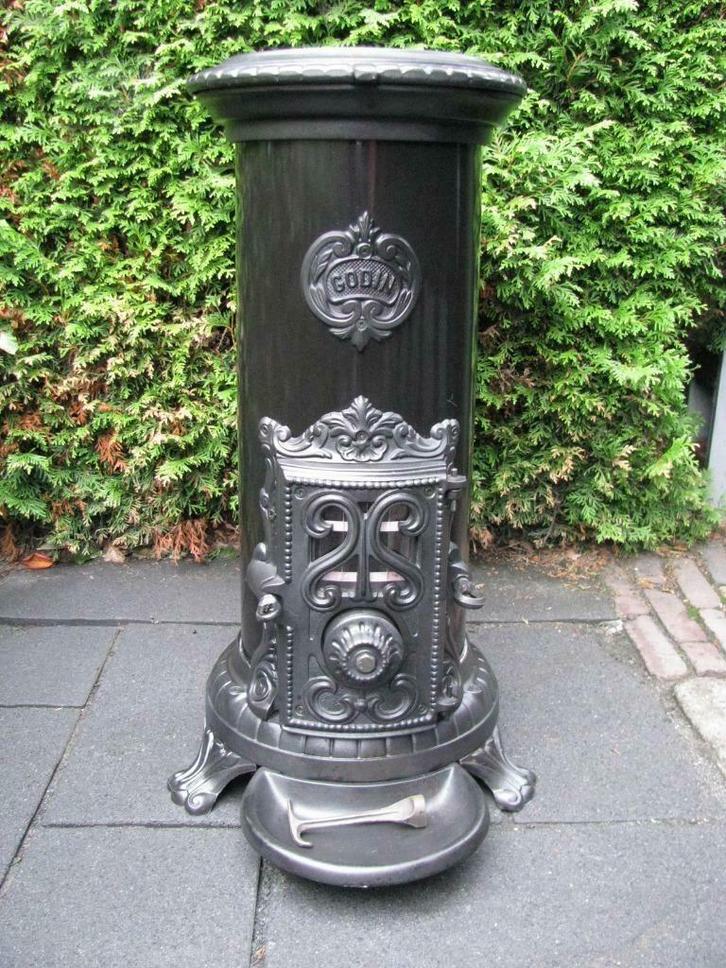 Prachtige nieuwe Godin houtkachel of kolen allesbrander, Huis en Inrichting, Woonaccessoires | Overige, Nieuw, Ophalen