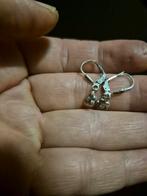 Zilveren bloem oorbellen 925 gestempeld, Enlèvement ou Envoi