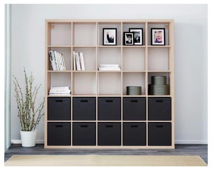 Kallax ikea kast, Huis en Inrichting, Kasten | Boekenkasten, Nieuw, 150 tot 200 cm, 150 tot 200 cm, 25 tot 50 cm, Met plank(en)