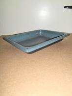 Oude emaille bakplaat,braadslee,grijs,vintage,ovenplaat,igst, Ophalen of Verzenden