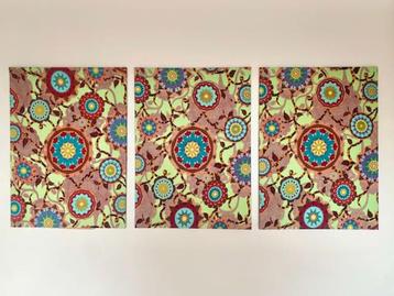 Levendige Afrikaanse stoffen wanddecoratie beschikbaar voor biedingen