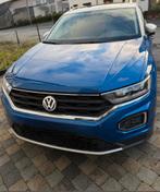 T-Roc blauw-wit panoramisch zonnedak, Auto's, Volkswagen, 4 deurs, Stof, Euro 6, Blauw