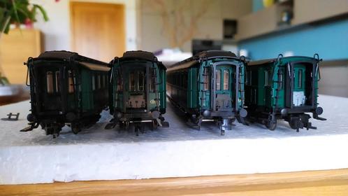 4 rijtuigen K NMBS, Fleischmann HO - DC, Hobby en Vrije tijd, Modeltreinen | H0, Zo goed als nieuw, Fleischmann, Ophalen of Verzenden