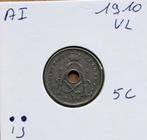 5 cents 1910 flamands  points sur la ij, Enlèvement ou Envoi, Monnaie en vrac, Métal