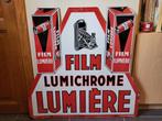 Emaille reclamebord Lumichrome dubbelzijdig, Ophalen