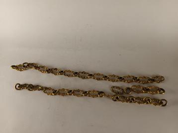 Oude, barokke vergulde ketting luchter, Antiek en Kunst, Ophalen of Verzenden