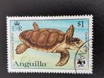 Anguilla 1983 - tortue de mer, Enlèvement ou Envoi, Affranchi, Amérique du Nord