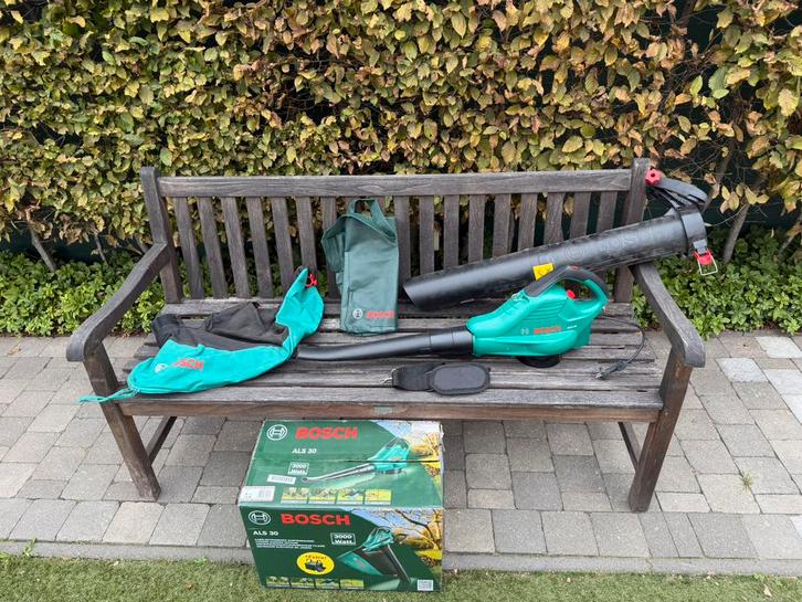 Bosh Als 30 bladzuiger bladblazer compleet, Tuin en Terras, Heggenscharen, Zo goed als nieuw, Ophalen of Verzenden