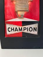 CHAMPION bougie reclame lichtbak, Verzamelen, Merken en Reclamevoorwerpen, Ophalen of Verzenden, Gebruikt, Lichtbak of (neon) lamp