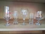 5 bierglazen: Saison Dupont, Filou, Ommegang..., Verzamelen, Biermerken, Ophalen of Verzenden, Gebruikt, Leffe