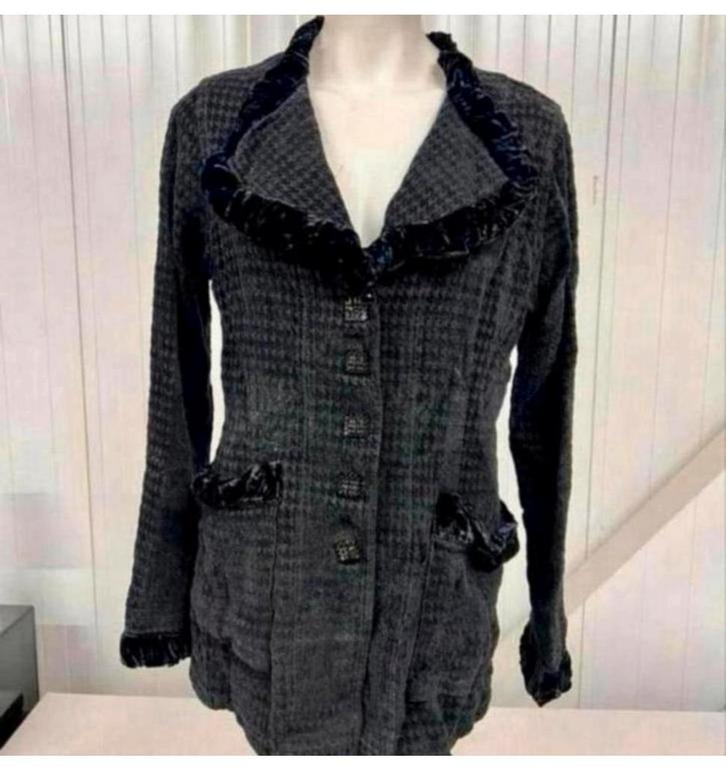 Vintage Jacket Blazer Out of xile engeland zwart jasje jack, Kleding | Dames, Jasjes, Kostuums en Pakken, Zo goed als nieuw, Maat 36 (S)