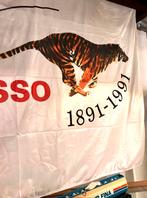 Vintage Esso Tijger in je Tank Reclame Vlag - 100 jaar Esso, Ophalen of Verzenden, Zo goed als nieuw, Reclamebord