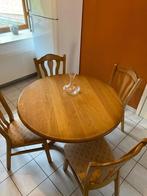 une table ronde et 4 chaises, 100 à 150 cm, Rond, Enlèvement, Utilisé