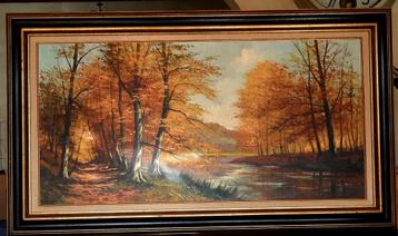Schilderij op canvas en lijst van Willy Meurisse, Antiek en Kunst, Kunst | Schilderijen | Klassiek