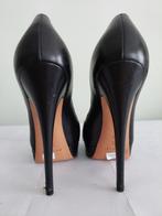 67C* Casadei - jolis escarpins noirs high heels (38), Noir, Escarpins, Porté, Casadei