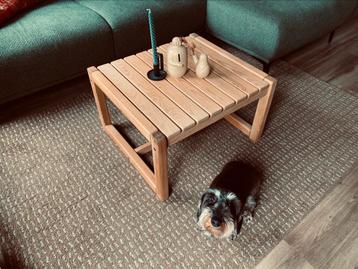 1970 IKEA Karin Mobring salontafel grenen, Huis en Inrichting, Tafels | Salontafels, Gebruikt, 50 tot 100 cm, Vierkant, Minder dan 50 cm