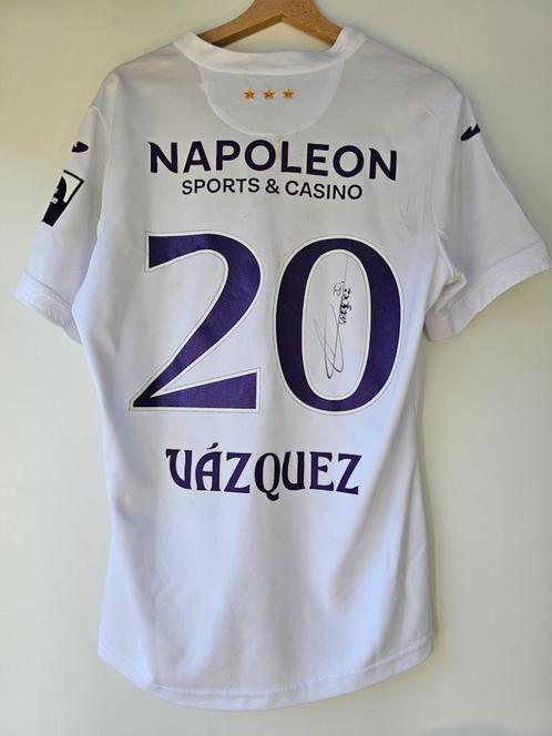 Match worn shirt Luis Vásquez (KVC Westerlo - RSC Anderlecht, Verzamelen, Sportartikelen en Voetbal, Zo goed als nieuw, Shirt