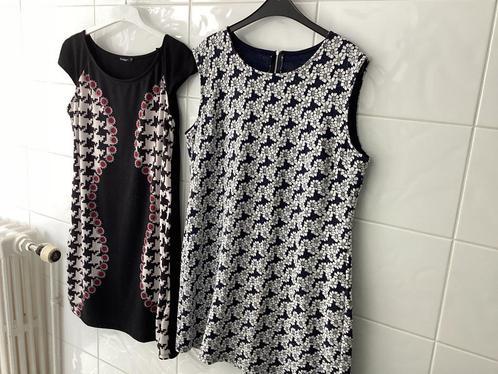 2 zomerkleedjes zonder mouwen maat 46/48, Kleding | Dames, Jurken, Gedragen, Maat 46/48 (XL) of groter, Blauw, Ophalen of Verzenden