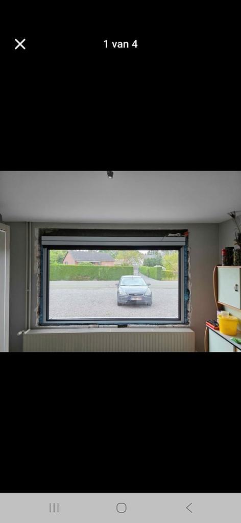 Aluminium raam met rolluik, Doe-het-zelf en Bouw, Glas en Ramen, Zo goed als nieuw, Ophalen