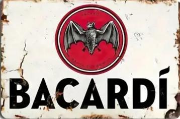 Reclamebord vintage Bacardi logo - mancave poolhouse nieuw beschikbaar voor biedingen
