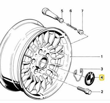 Naafembleem velgen oldtimer BMW 70 mm bollend 36131122132 11 beschikbaar voor biedingen