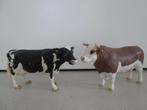 Dieren van Schleich; 1koe en 1 stier, Ophalen of Verzenden, Zo goed als nieuw, Ontdekken