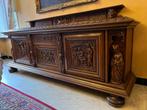 Vintage Dressoir Franse Breugel met houtsnijwerk, Ophalen, Gebruikt, Franse Breugel, 200 cm of meer