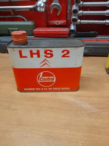 Oude Castrol Citroen LHS2 1 liter lege oliekan beschikbaar voor biedingen