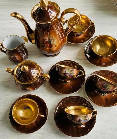 Magnifique service à café vintage signé Versailles, Antiek en Kunst, Antiek | Servies compleet, Ophalen