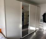 Kleerkast mat wit met schuifdeuren, Huis en Inrichting, Kasten | Kleerkasten, Ophalen, 200 cm of meer, Zo goed als nieuw, 200 cm of meer