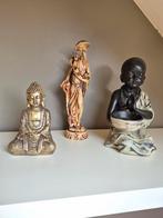 Set van 3 beeldjes/Boeddhabeeld, Ophalen of Verzenden, Zo goed als nieuw