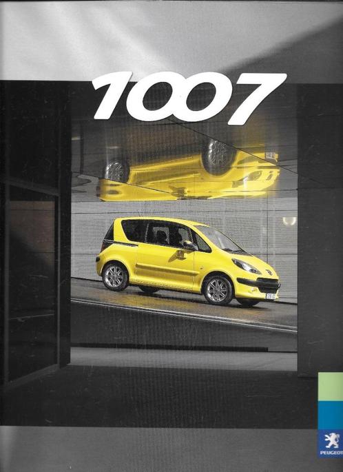 PEUGEOT 1007, Boeken, Auto's | Folders en Tijdschriften, Zo goed als nieuw, Peugeot, Ophalen of Verzenden