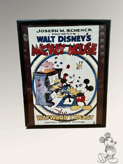 Poster van de Disney-tekenfilm "The Wayward Canary", Verzamelen, Posters, Gebruikt, Film en Tv, A4 of kleiner, Rechthoekig Staand