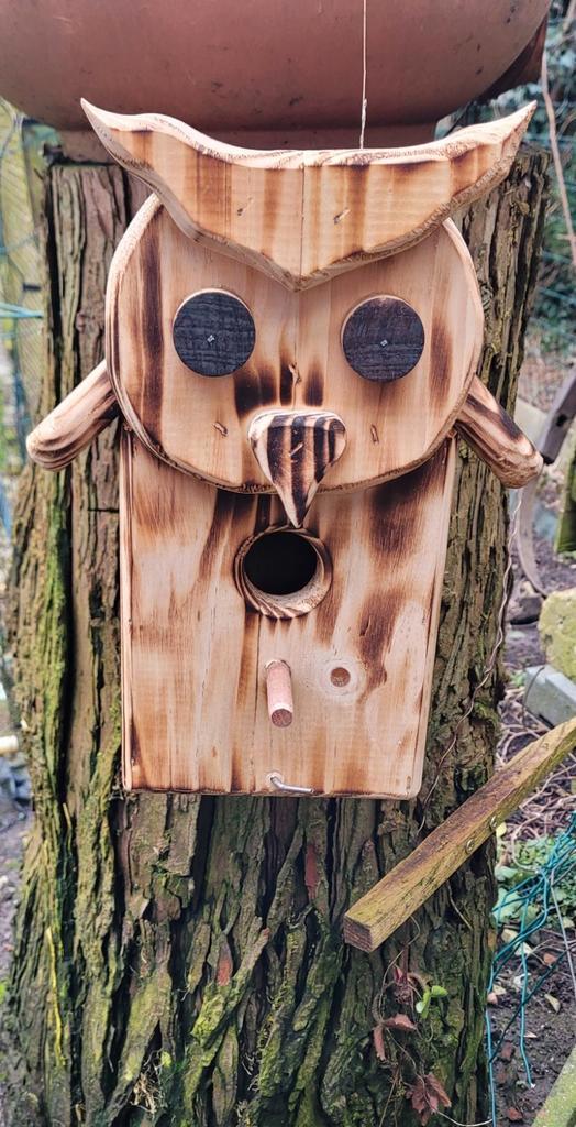 Nichoir hiboux, Tuin en Terras, Vogelhuisjes en Vogelbaden, Zo goed als nieuw