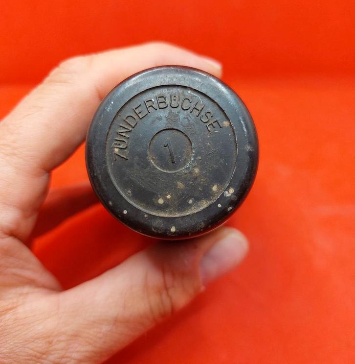Duitse WO2 Wehrmacht Bakelit Zünderbüchse , Verzamelen, Militaria | Tweede Wereldoorlog, Ophalen of Verzenden
